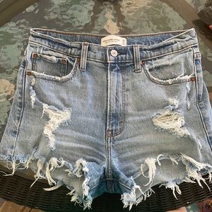 Abercrombie High Rise Mom Shorts